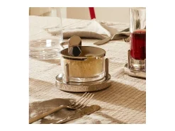 Online Alessi 5071, Cuenco para queso de vidrio y acero, Plateado
