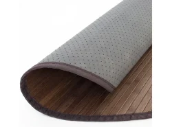 Alfombra 180 cm bambú marrón oscuro