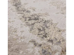 Alfombra abstracta - 120x170cm - oro, gris, beige - Aurora Cliff Dorado