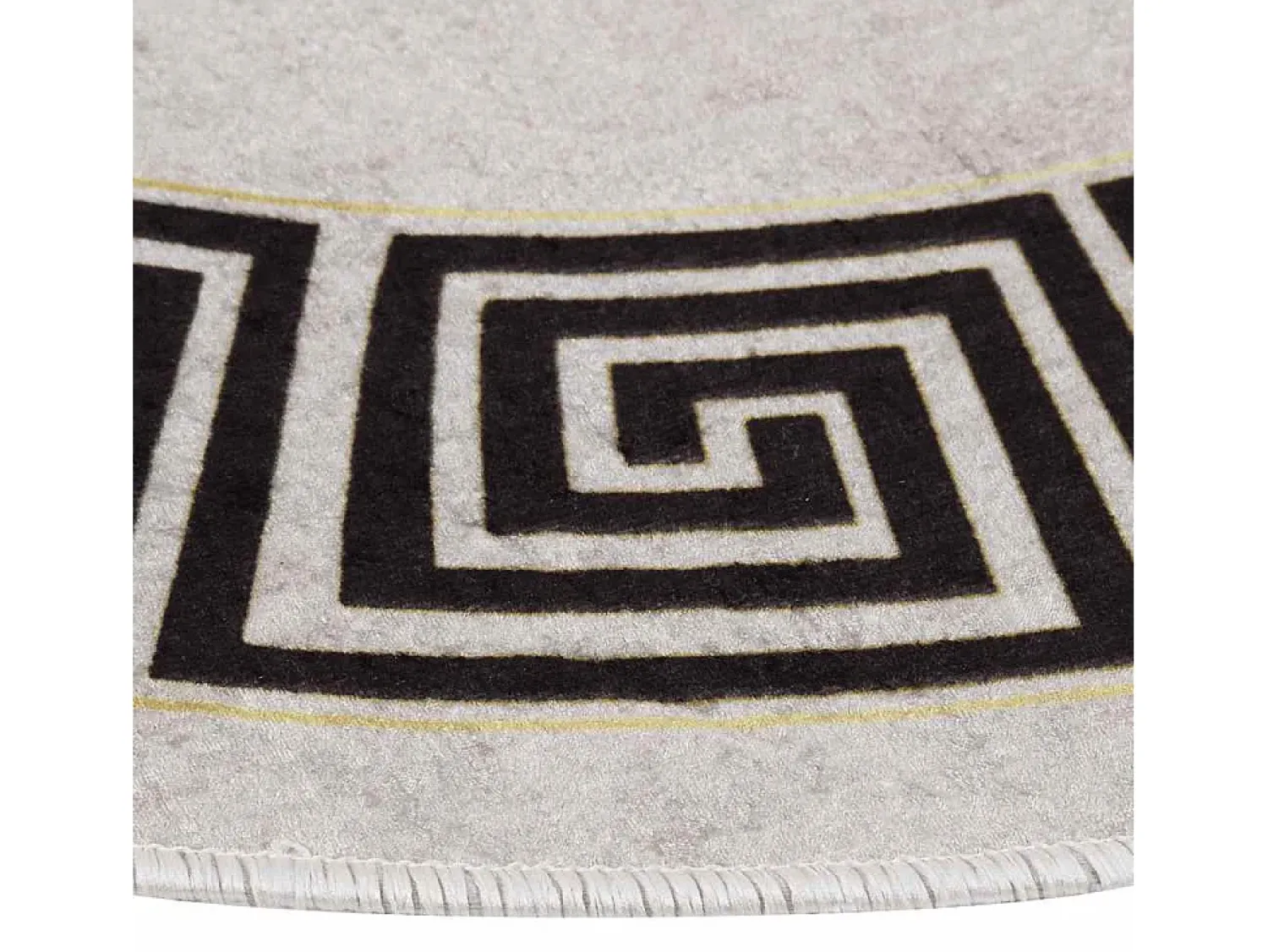Alfombra antideslizante lavable φ120 cm claro Beige