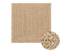 Alfombra beige ZIZUR 200x290 cm efecto yute para interior y exterior
