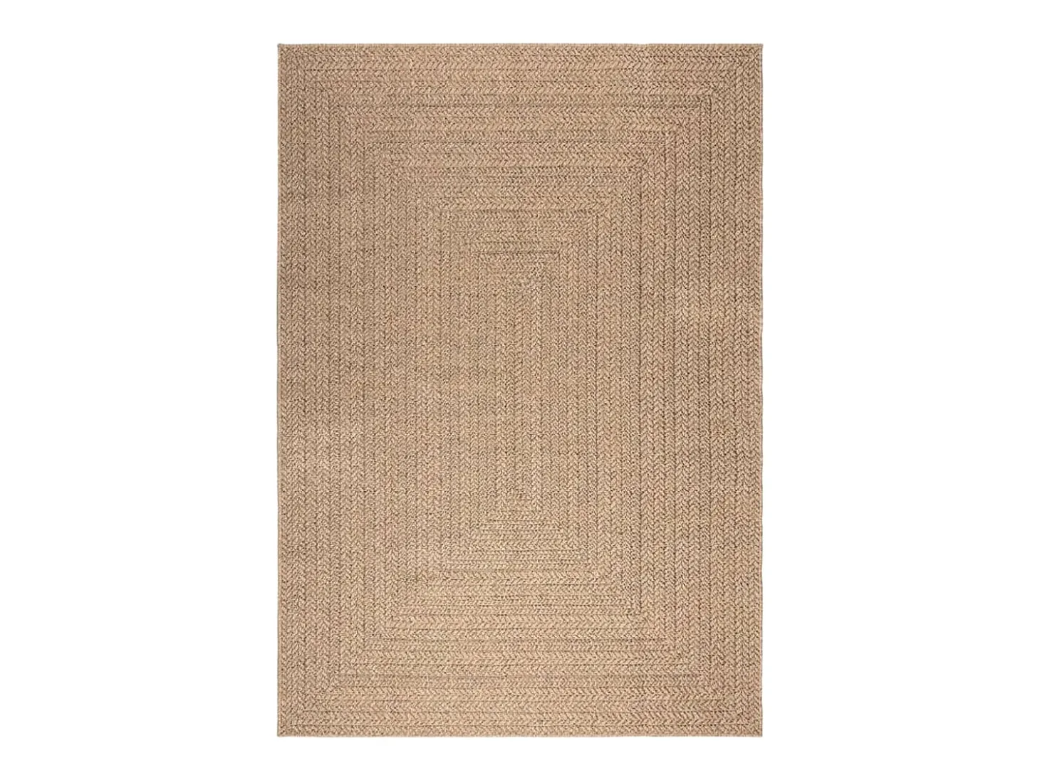 Alfombra con aspecto de yute interior y exterior 160x230 cm
