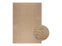 Alfombra con aspecto de yute interior y exterior 160x230 cm