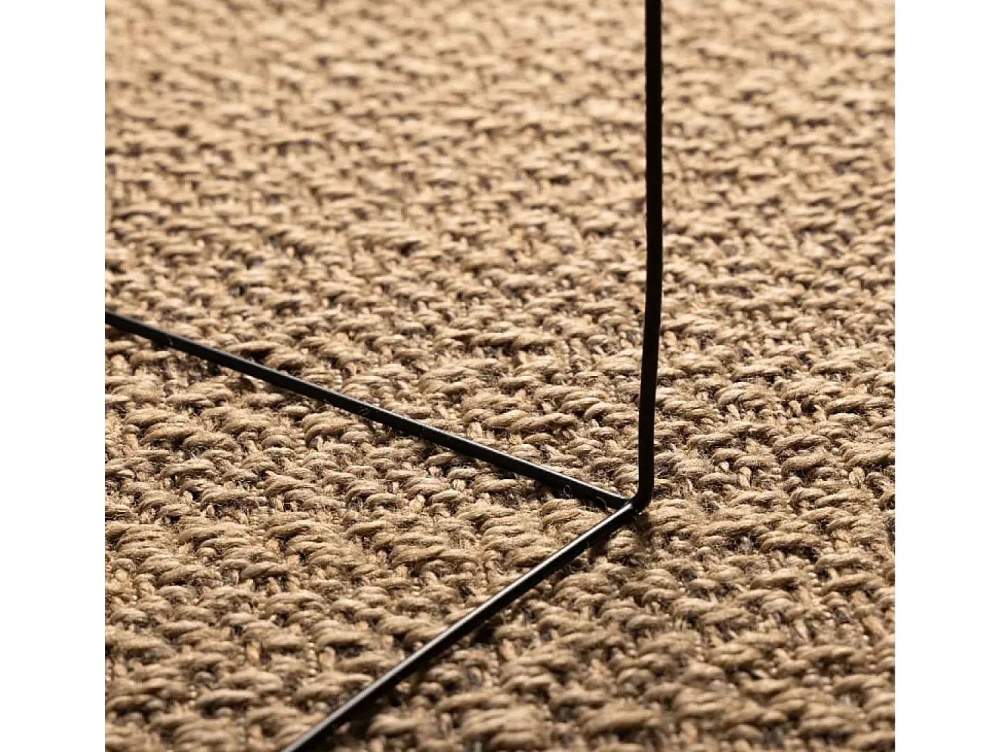 Alfombra con aspecto de yute interior y exterior 160x230 cm