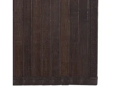 Alfombra cuadrada bambú marrón oscuro 100x100 cm