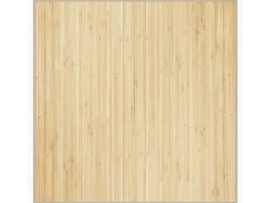 Alfombra cuadrada natural clara 100x100 cm bambú