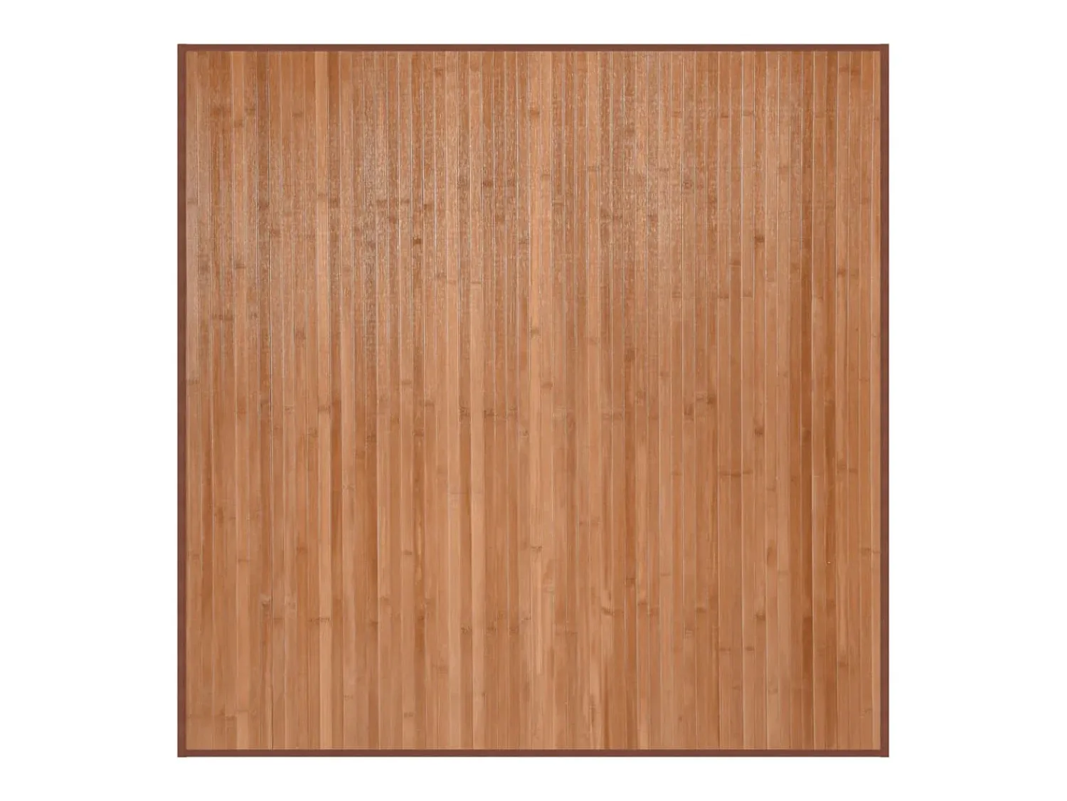 Alfombra cuadrada natural 100x100 cm bambú Marru00f3n