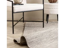 ebuy24 Alfombra De Salón^Alfombra Cyrus 250x80 cm lana . Beige