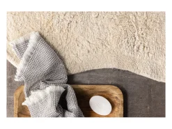 Clearance ebuy24 Alfombra de baño Elvis 85x60cm . Beige