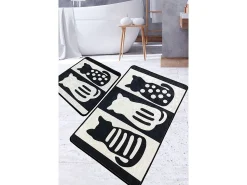 Sale Alfombra de baño Set (2 piezas) Meo Multicolor
