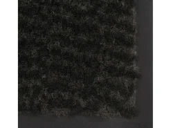 Discount Alfombra de entrada rectangular de nudo 90x150 cm negra ES553409 Negro