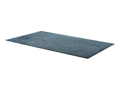 Alfombra de Entrada SucceBuy, 183x122 cm, Felpudo Exterior Interior con Reverso Antideslizante PVC, Resistente Lavable, Atrapa Polvo, Azul Pizarra