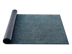 Alfombra de Entrada SucceBuy, 183x122 cm, Felpudo Exterior Interior con Reverso Antideslizante PVC, Resistente Lavable, Atrapa Polvo, Azul Pizarra