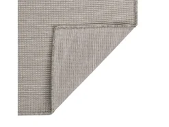 Alfombra de exterior de tejido plano gris taupe 140x200 cm
