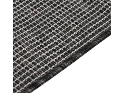 Alfombra de exterior de tejido plano gris 200x280 cm