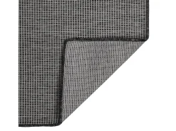 Alfombra de exterior de tejido plano gris 200x280 cm