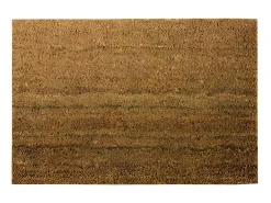Sale Alfombra de fibras de coco naturales 40x60 cm con suela de PVC Marru00f3n