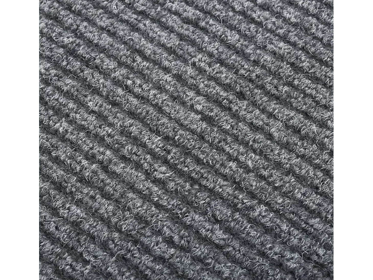 Alfombra de pasillo atrapa suciedad 100x250 cm gris
