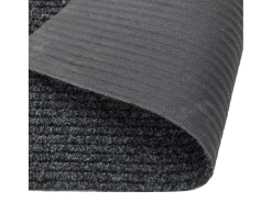 Alfombra de pasillo atrapa suciedad 100x450 cm gris antracita