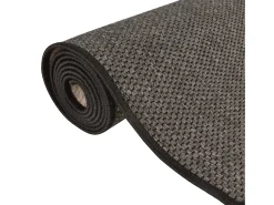 Alfombra de pasillo con aspecto sisal gris antracita 50x200 cm ES390931