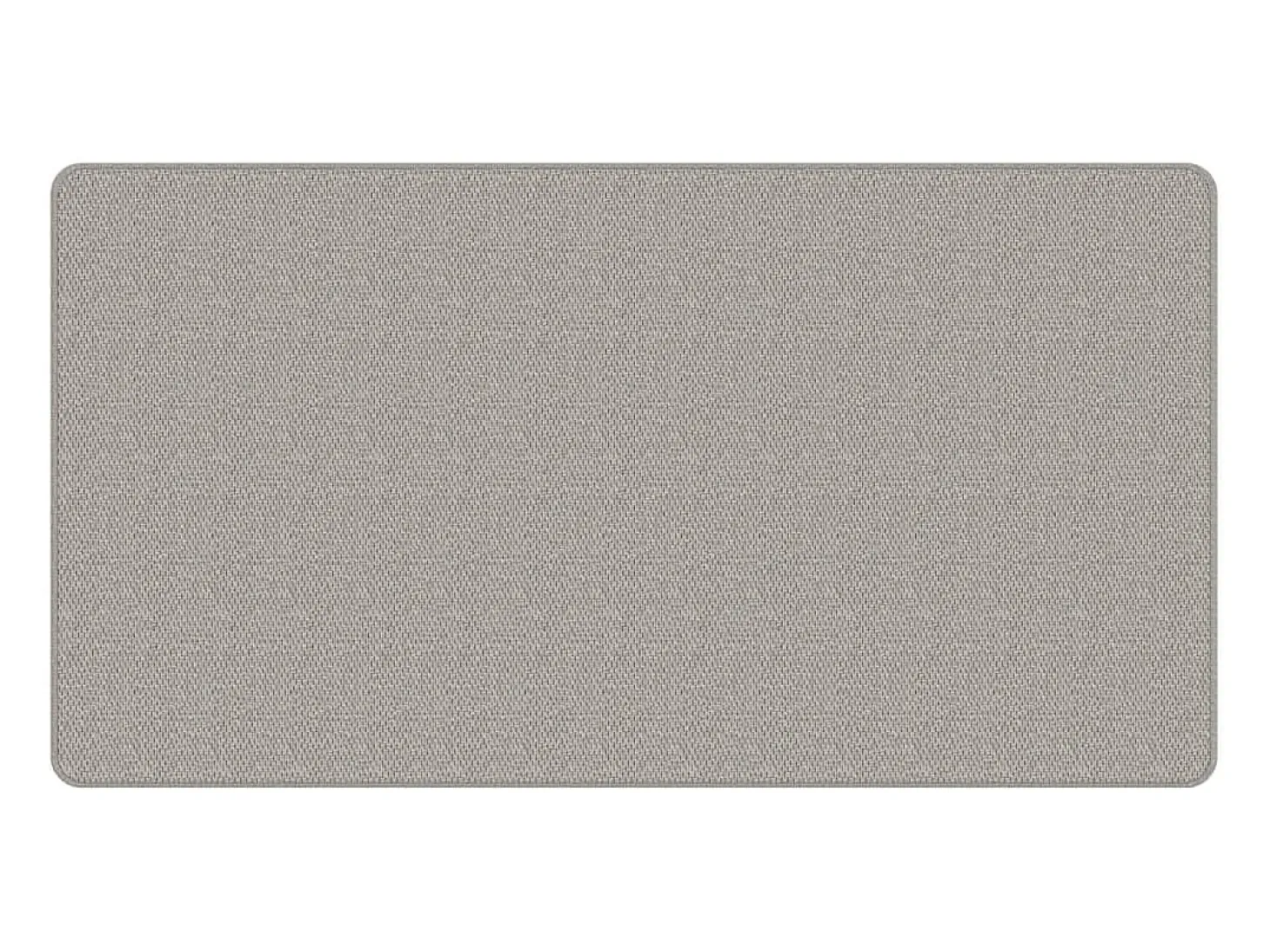 Alfombra de pasillo con aspecto de sisal gris taupe 80x150 cm