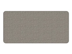 Alfombra de pasillo con aspecto de sisal plateada 50x100 cm ES313404 Plateado