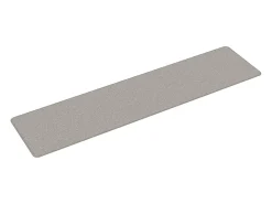 Alfombra de pasillo con aspecto de sisal gris taupe 50x200 cm
