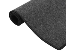 Alfombra de pasillo gris antracita 50x250 cm ES168084