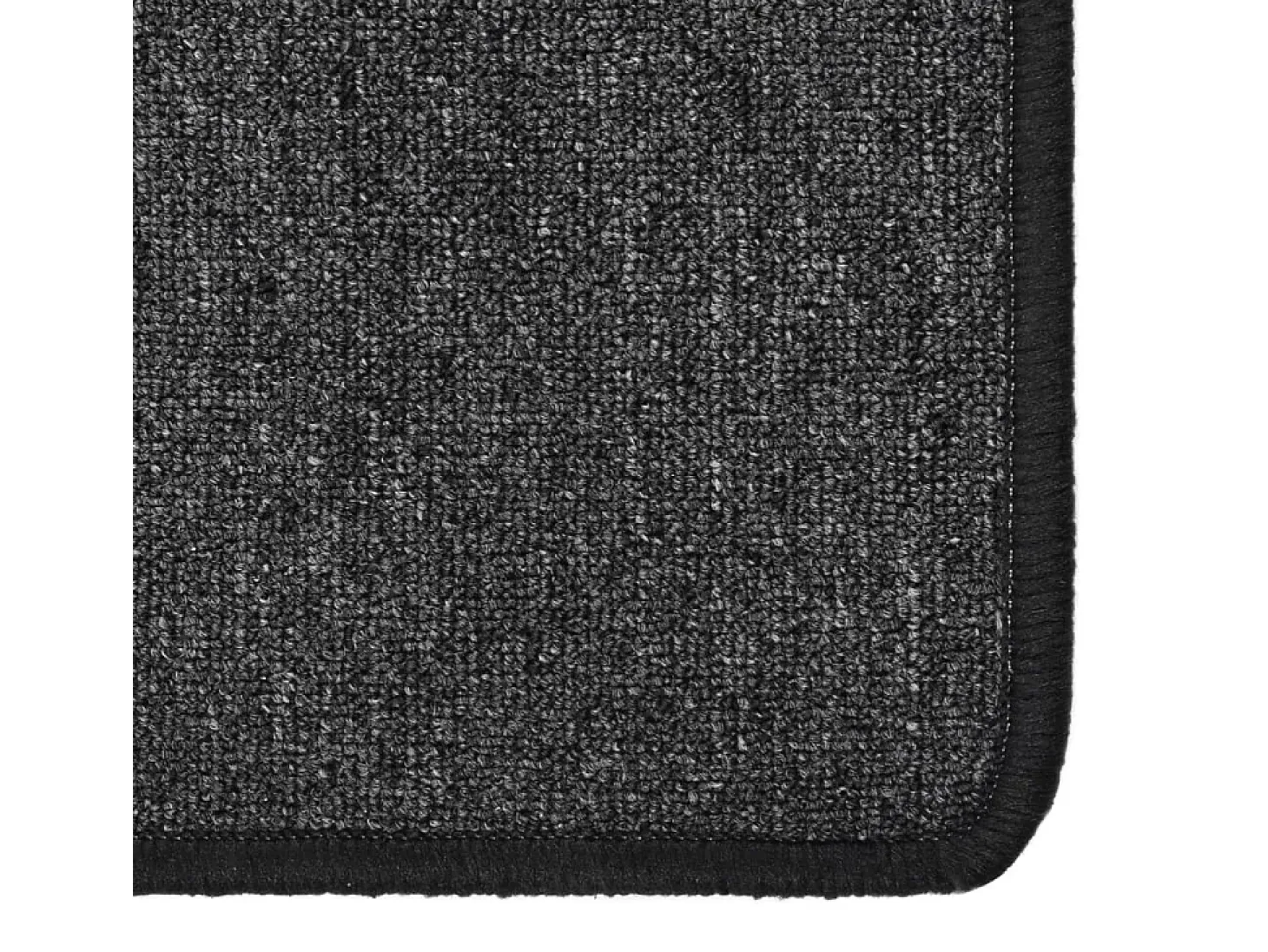 Alfombra de pasillo gris antracita 50x200 cm ES375193