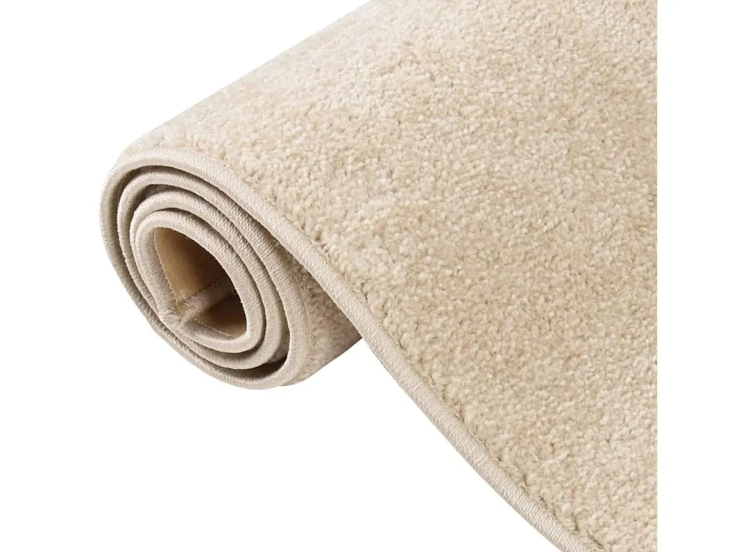 Alfombra de pelo corto beige 160x230 cm