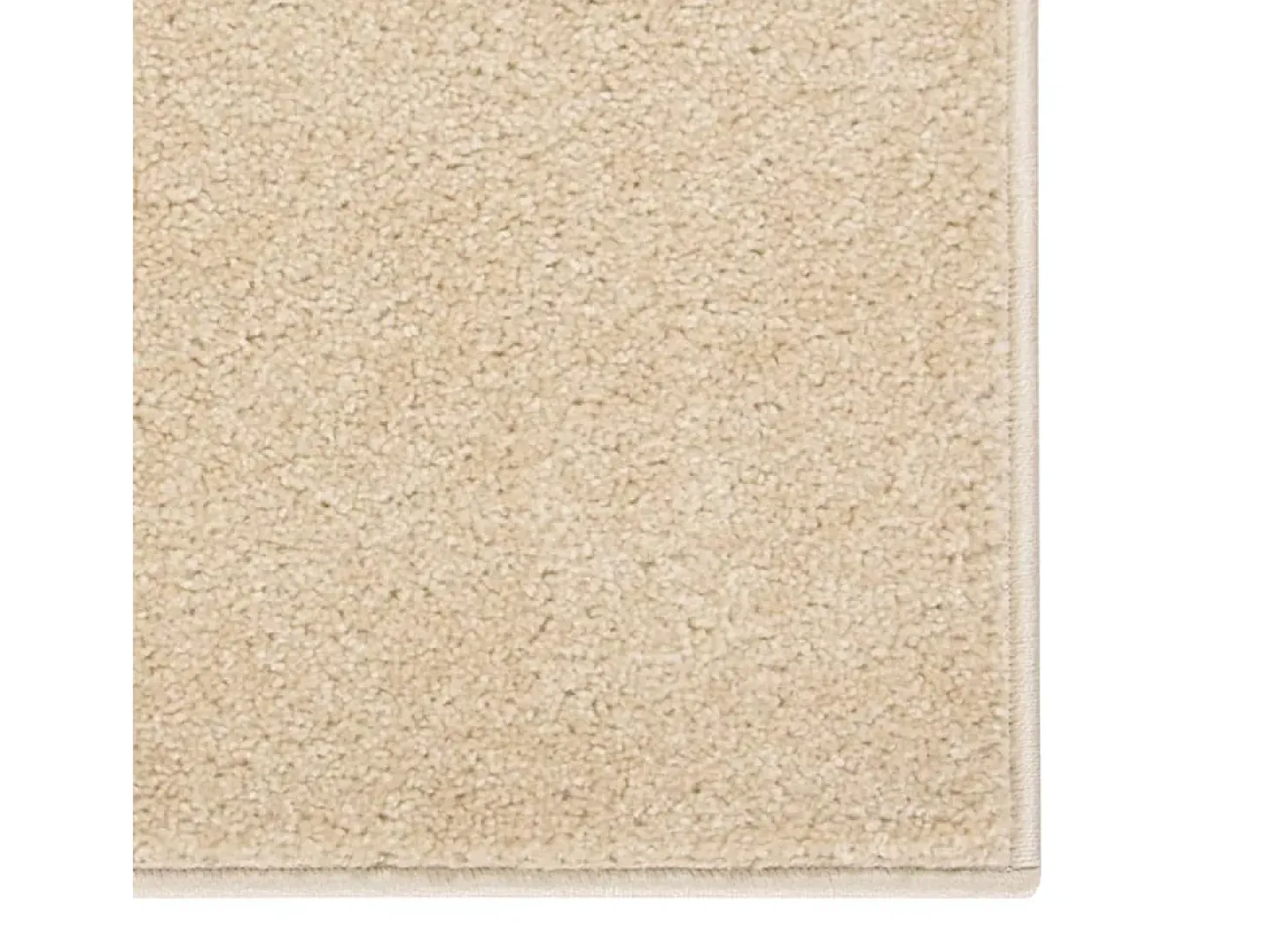 Alfombra de pelo corto beige 160x230 cm
