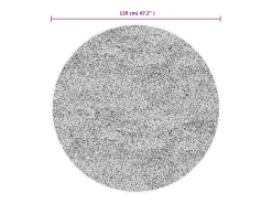 Sale Clicnbuy Alfombra de pelo corto look escandinavo IZA Ø 120 cm Gris