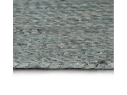 Alfombra De Cocina|Alfombra Redonda^Alfombra de yute hecha a mano redonda 120 cm oliva Verde