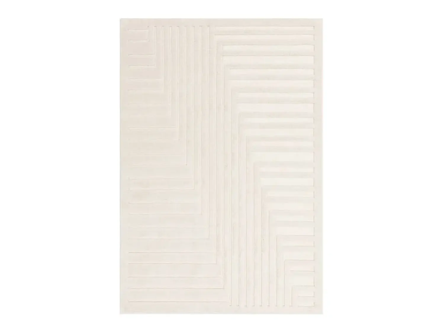 Discount Alfombra geométrica - 120x170cm - crema - Valley Connection Blanco roto