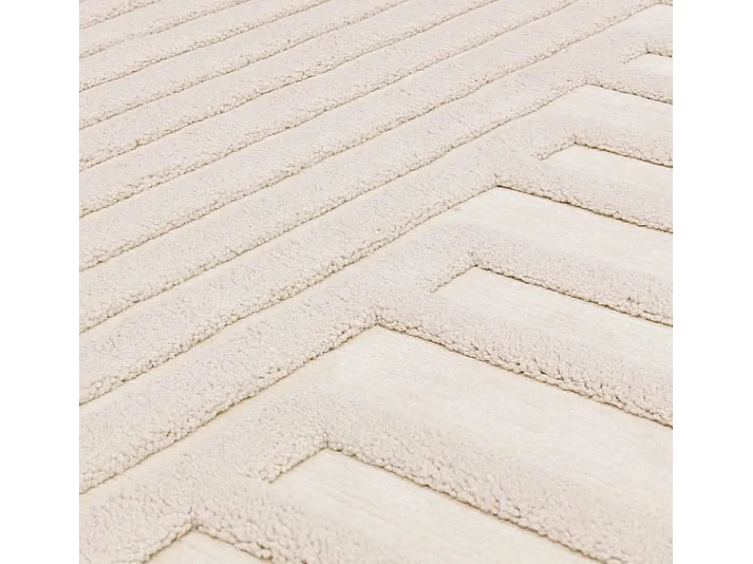 Discount Alfombra geométrica - 120x170cm - crema - Valley Connection Blanco roto