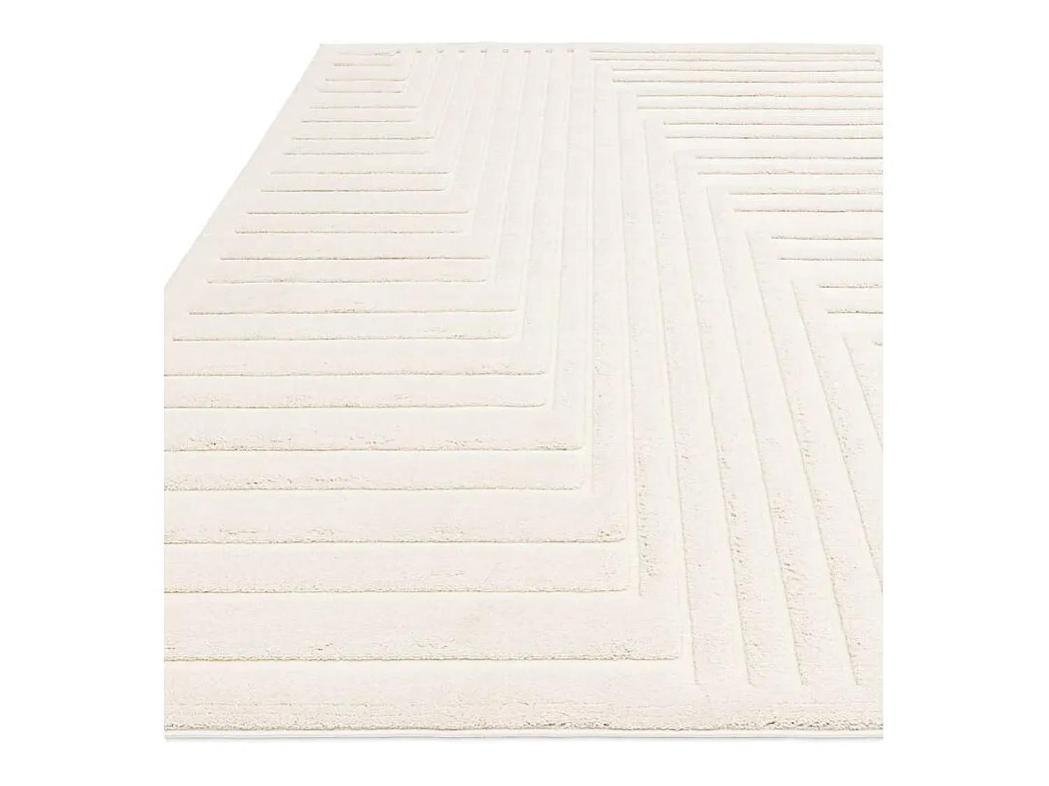 Discount Alfombra geométrica - 120x170cm - crema - Valley Connection Blanco roto