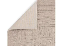 Alfombra De Salón^Alfombra geométrica - 120x170cm - beige - Valley Route Topo