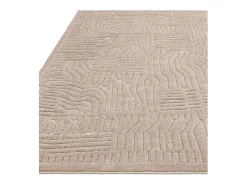 Alfombra De Salón^Alfombra geométrica - 120x170cm - beige - Valley Route Topo