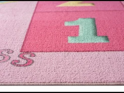 the carpet Alfombra De Salón|Alfombra Infantil^Alfombra Happy Life Juego Princesa - - 120x160 cm Rosa