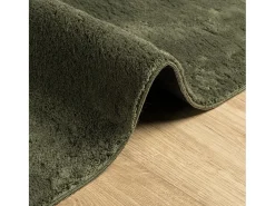 Alfombra De Cocina|Alfombra Redonda^Alfombra HUARTE de pelo corto suave y lavable color bosque 120x120 cm Verde