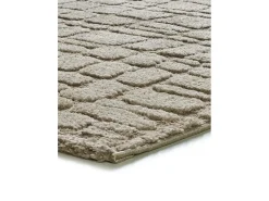 Alfombra De Salón^Alfombra interior - escandinavo con relieve - piedra - 190 x 285 cm - JUNO Topo