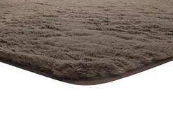 Alfombra De Salón^Alfombra interior - shaggy liso - visón - 60 x 100 cm - ALPACA Topo