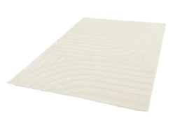 Alfombra interior con motivos de arcos crema