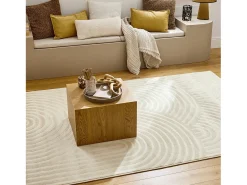 Alfombra interior motivo arcos crema