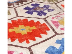 Alfombra lavable antideslizante multicolor 80x150 cm