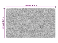 Alfombra lavable antideslizante multicolor 120x180 cm