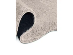 Alfombra De Salón^Alfombra lavable antideslizante - liso - piedra - 120 x 170 cm - MELLOW Topo