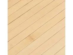 Outlet Clicnbuy Alfombra rectangular bambú color natural claro 80x1000 cm Beige