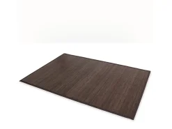 Alfombra 180x270 cm bambú marrón oscuro
