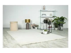 New Meublorama Alfombra 170x120cm, diseño D005M color - Confort y elegancia para su interior Marfil